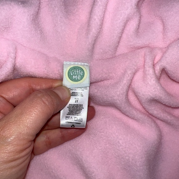 Little Me Floral Puffer Jacket - Navy and Pink - Picture 4 of 5